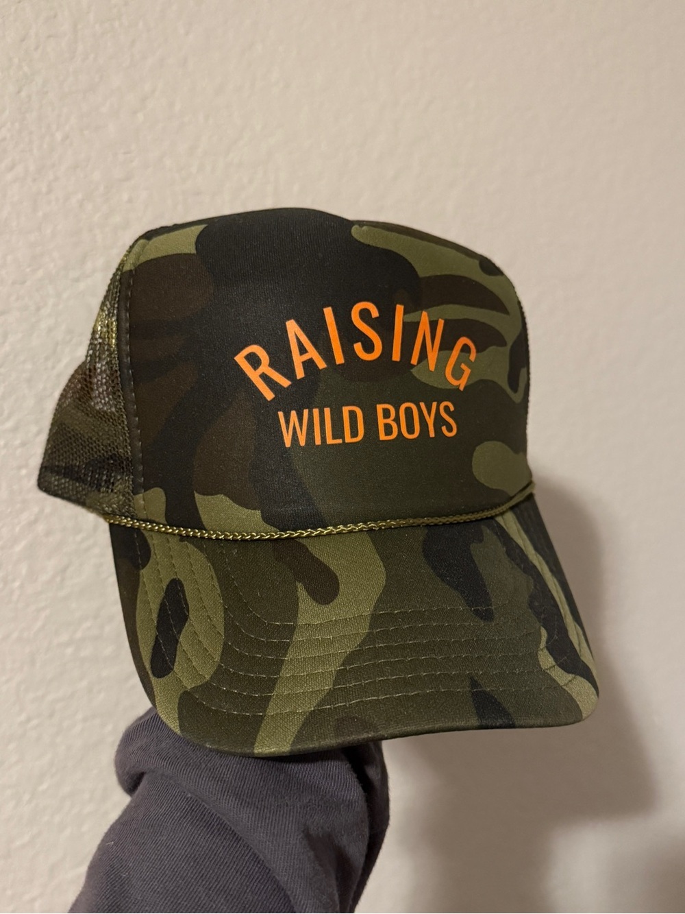 Raising Wild Boys Camo Ball Cap